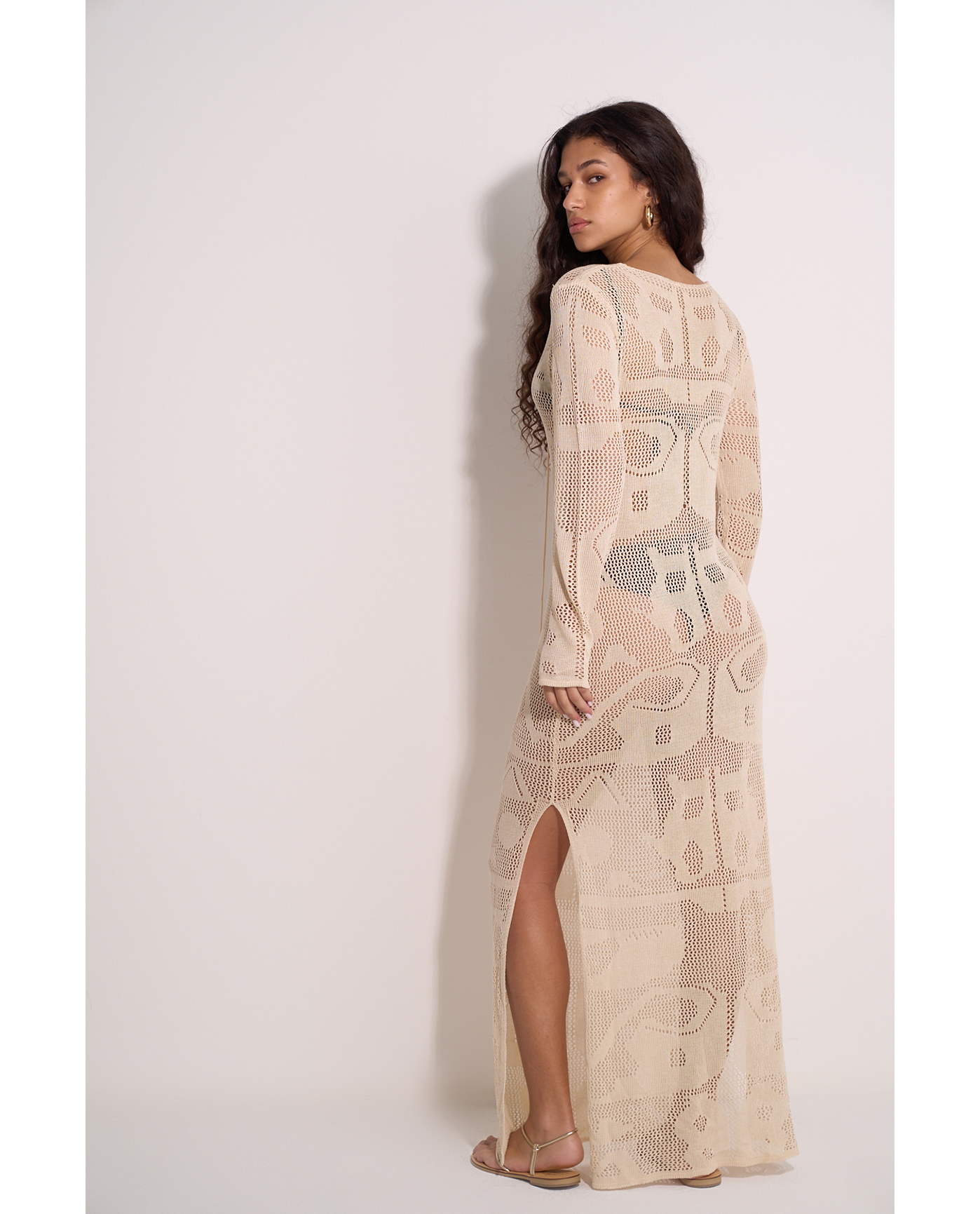 Perfect Lady Crochet Dress Cover-Up