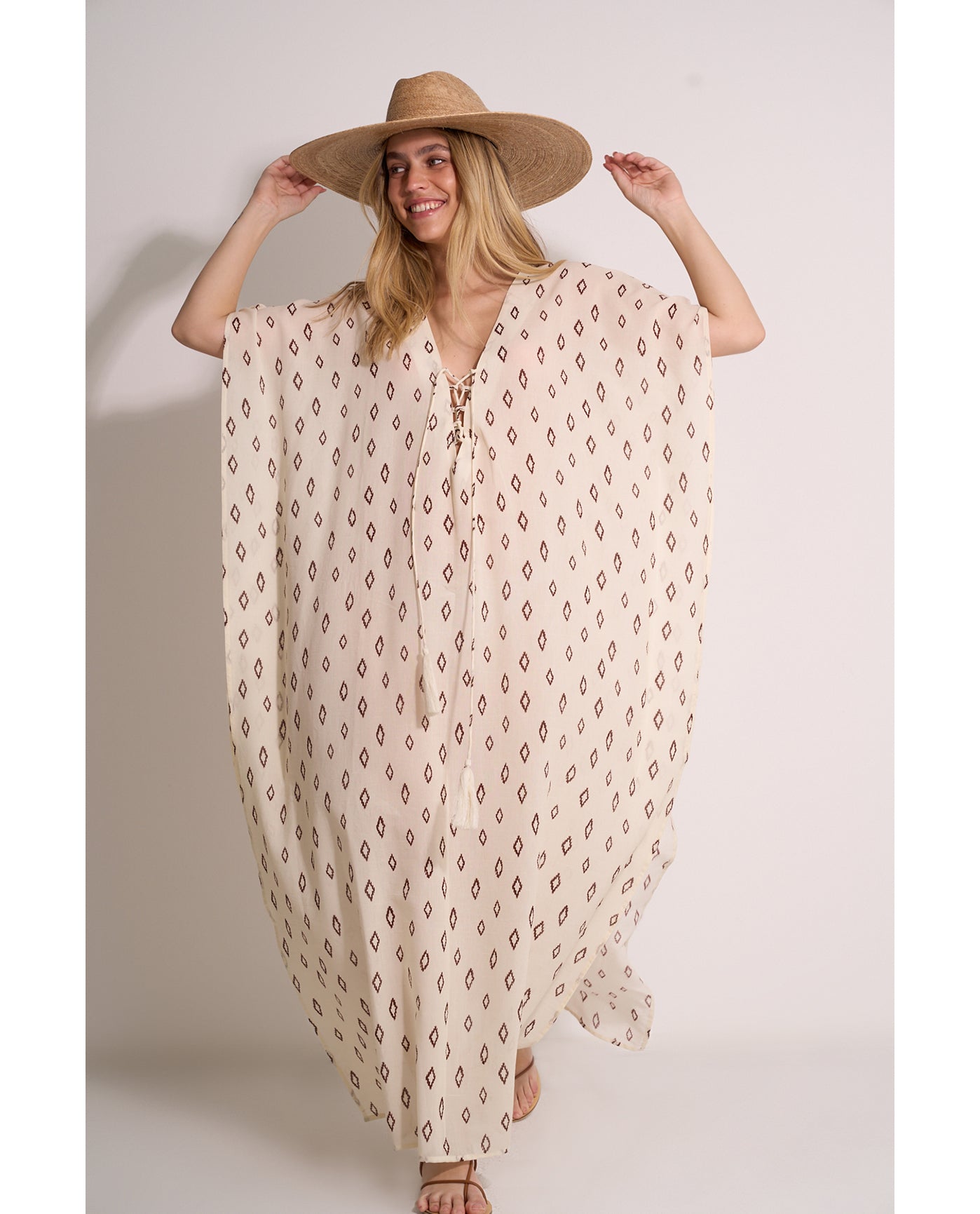 Avela Kaftan Cover-Up | avela-multi-brown