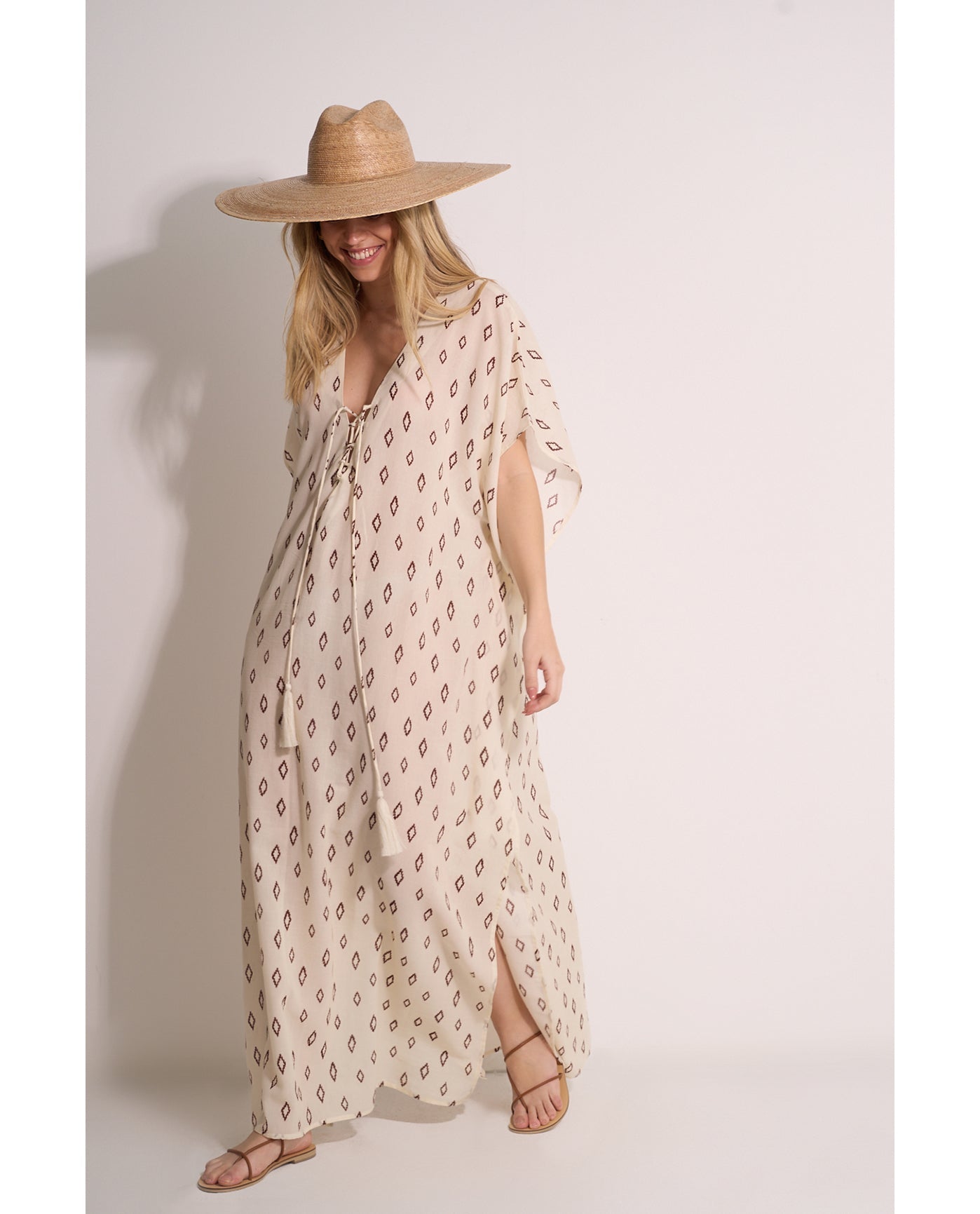 Avela Kaftan Cover-Up | avela-multi-brown