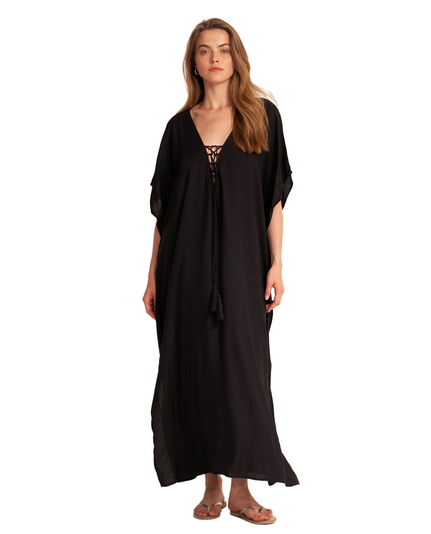 Sable Kaftan Cover-Up | Black