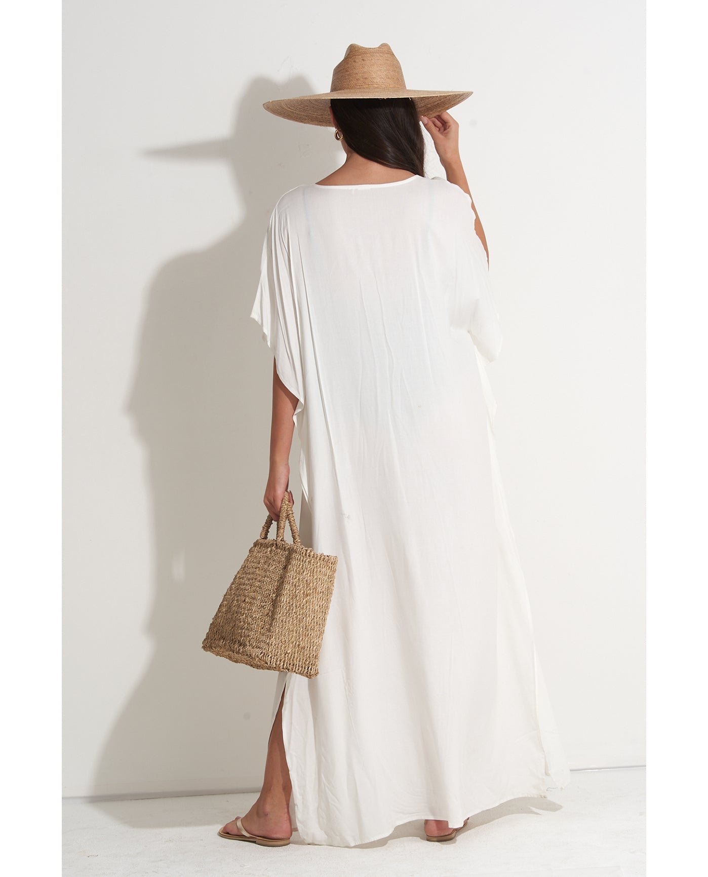 Sable Kaftan Cover-Up | Cream