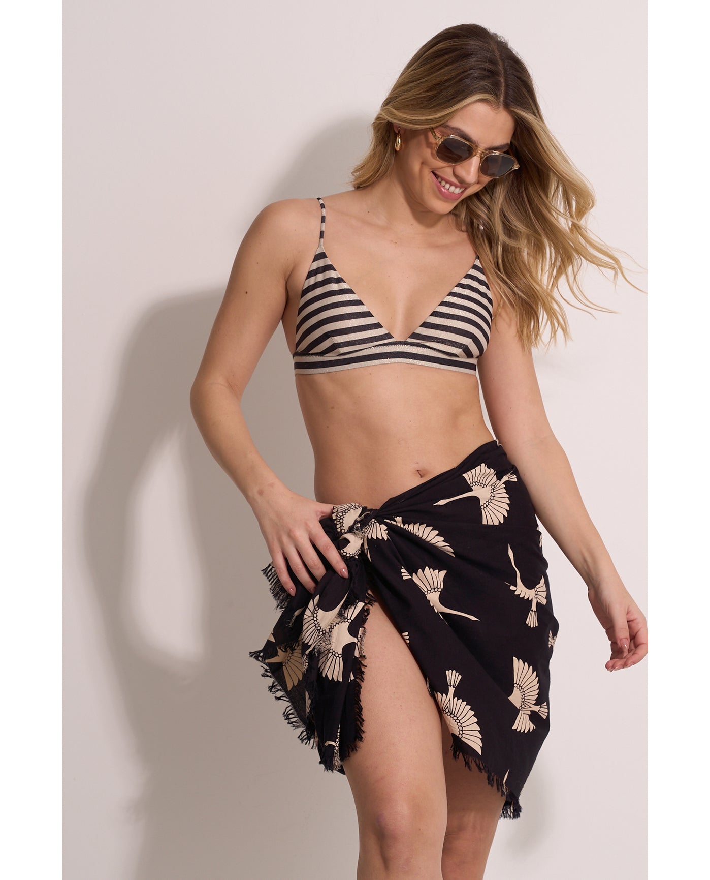 Soar & Shore Pareo Cover-Up | Soar-Black-Multi