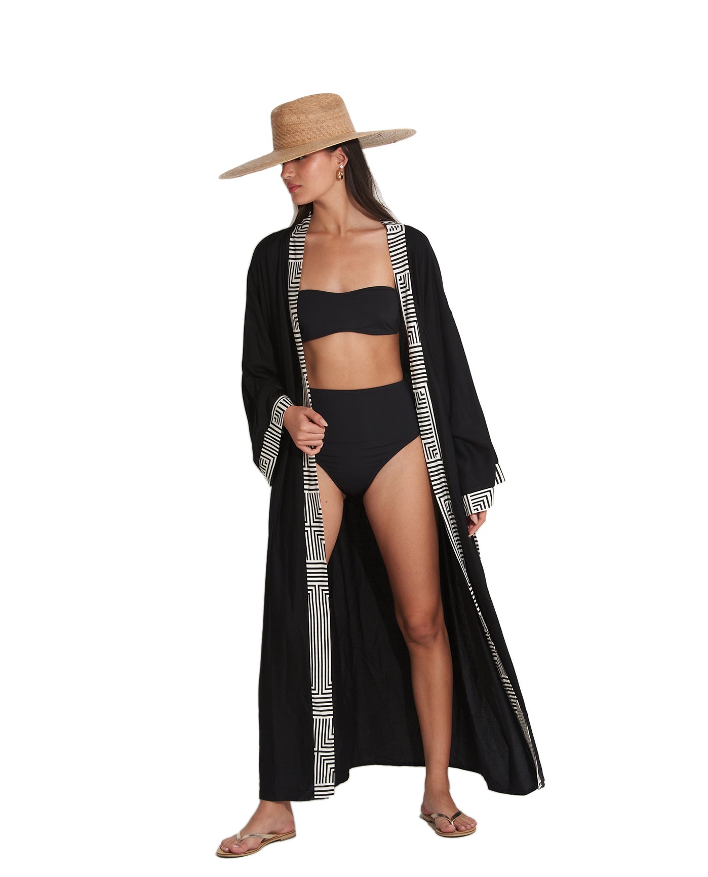 Soar & Shore Robe Cover-Up | Soar-Black