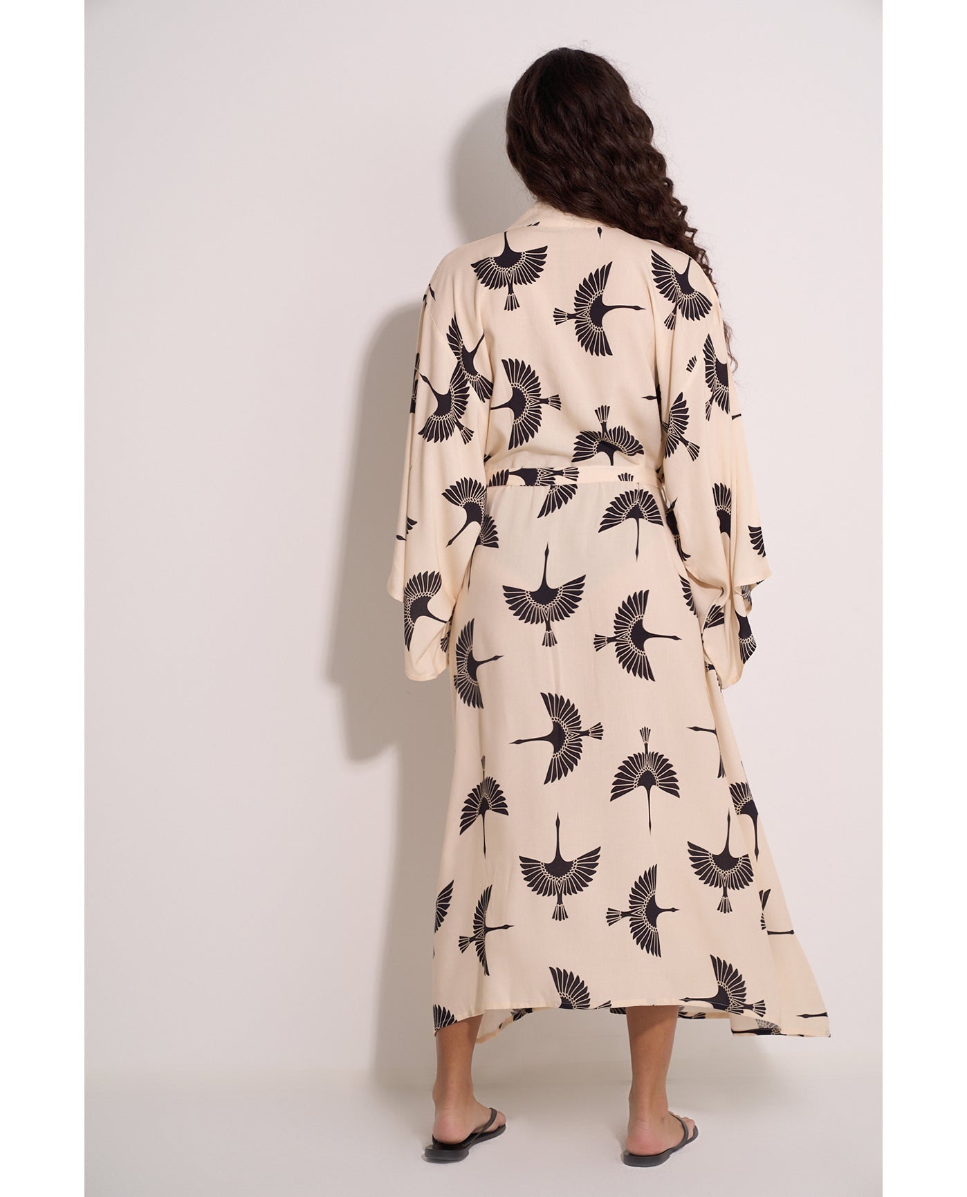 Soar & Shore Robe Cover-Up | Soar-Black-Cream