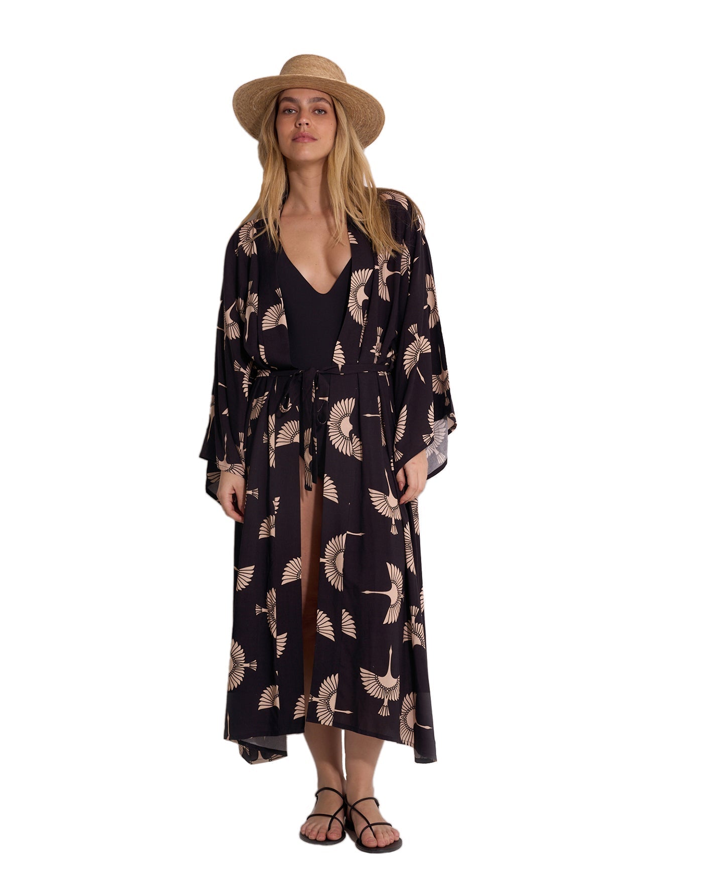Soar & Shore Robe Cover-Up | Soar-Black-Multi