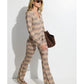 Desert Mirage High Waist Flare Beach Pants | Desert-green