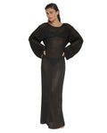 Elle Crochet Dress Cover-Up-Black