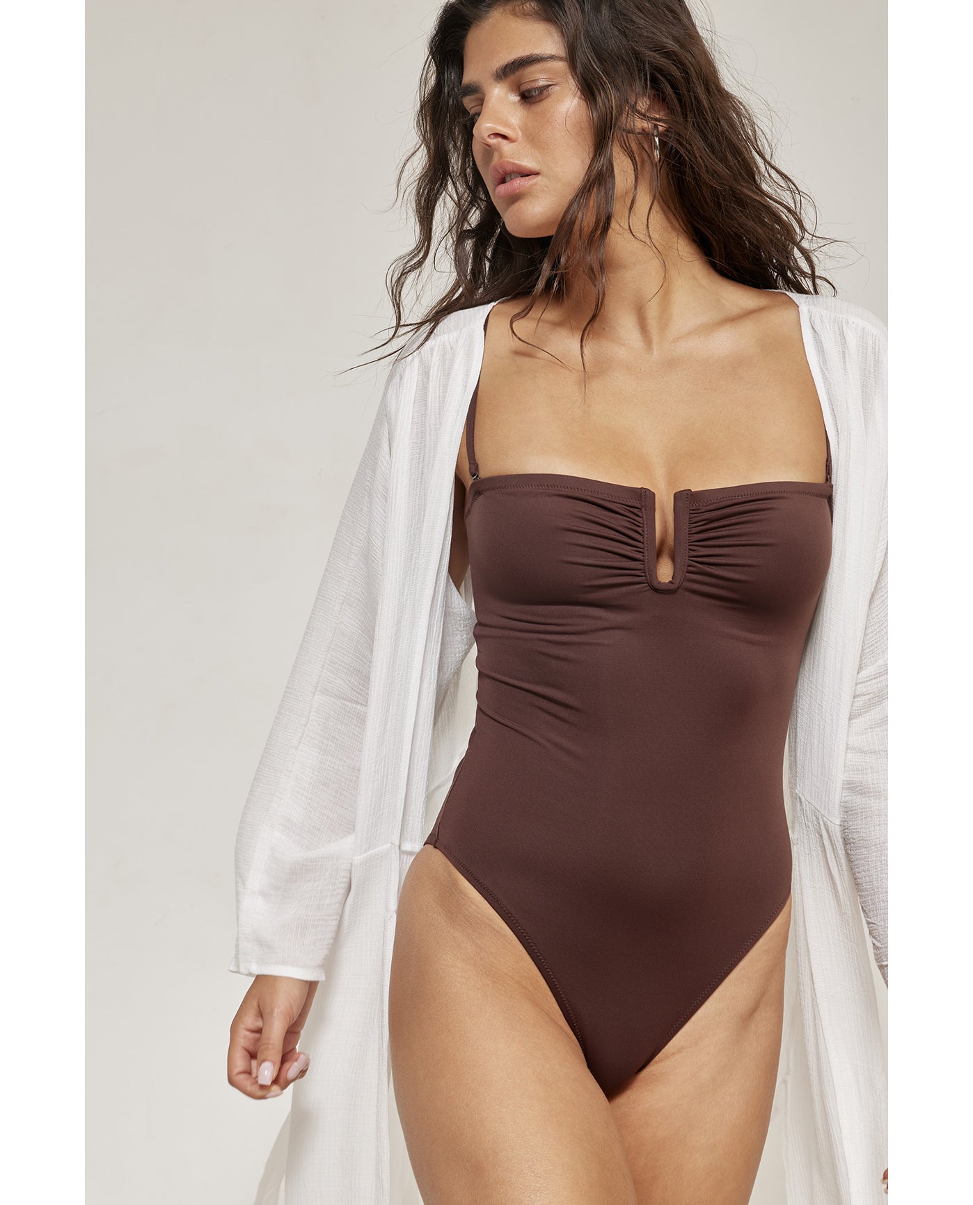 Corfu Short Kaftan Cover-Up-White