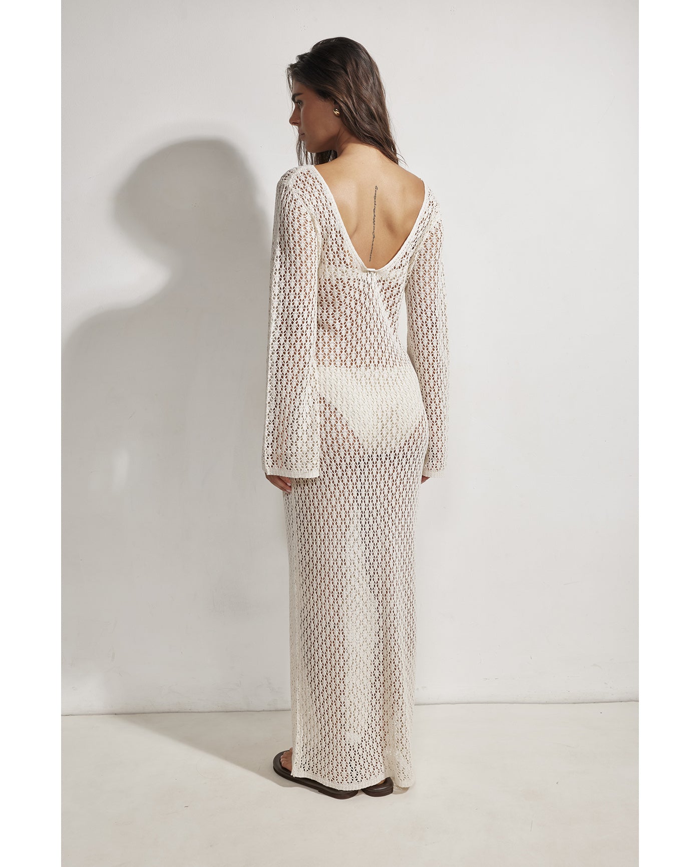 Element Maxi Dress Cover-Up-Cream