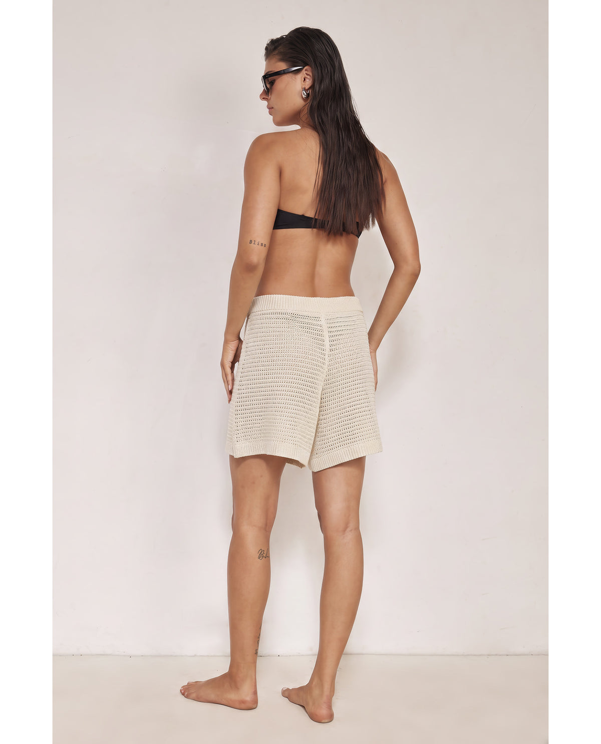 Kiki Beach Shorts Cover-Up-Beige