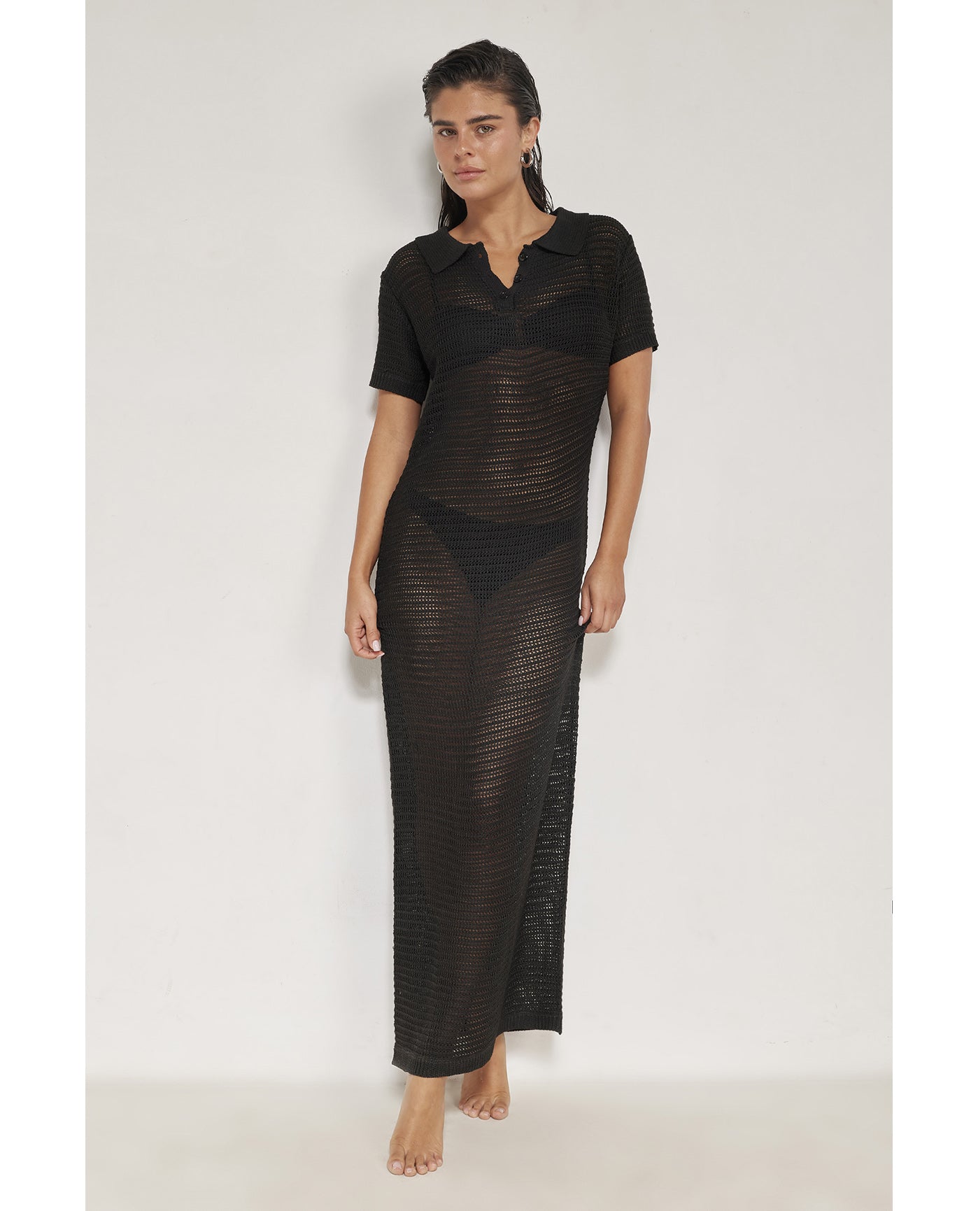 Davi Maxi Dress Cover-Up-Black