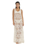 Charlie Lace Scoop Neck Maxi Dress Cover-Up-Beige