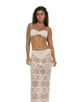 Charlie Lace Maxi Skirt Cover-Up-Beige