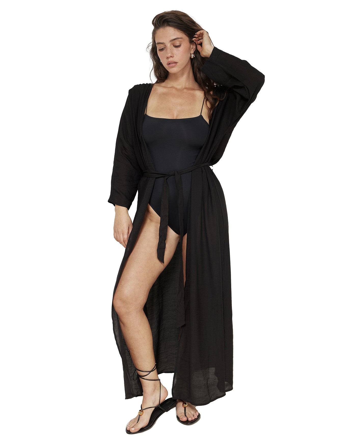 Dreamer Robe Cover-Up-Black