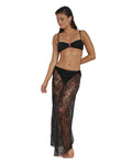 Lady Lace Skirt -Black