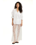 Lady Lace Skirt-White