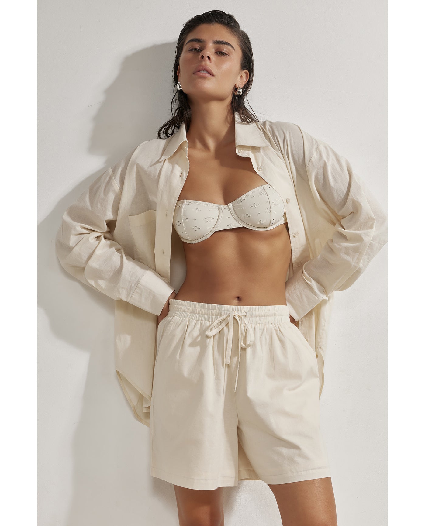 Harper Shorts -Beige