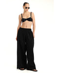 Giselle Guipure Lace Pant -Black