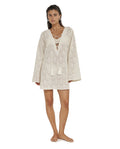 Giselle Guipure Lace Mini Dress Cover-Up -Cream
