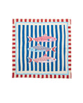 Bouye Cotton Bandana Head Scarf -Red/blue
