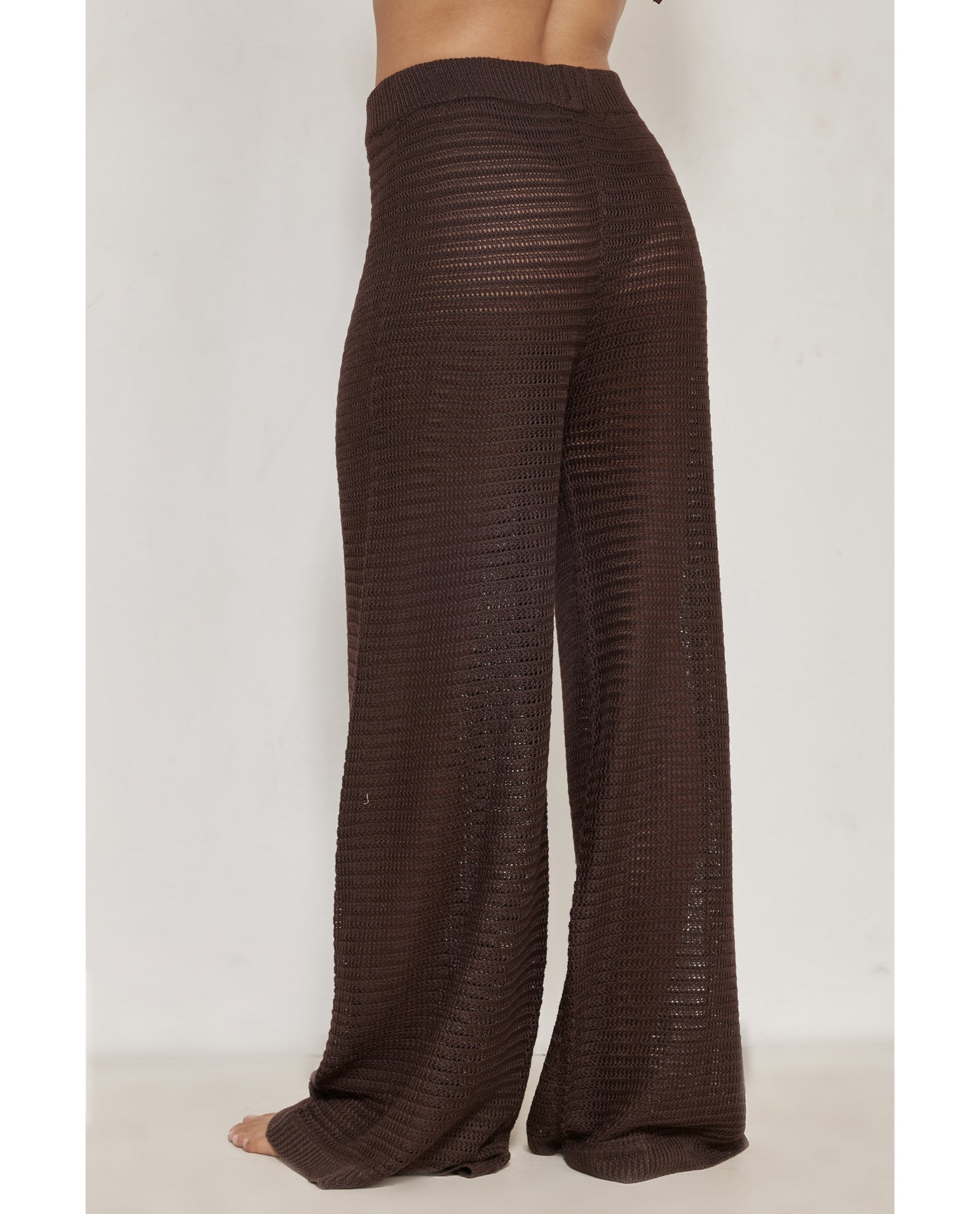 Diana Flare Beach Pants Cover-Up-Brown