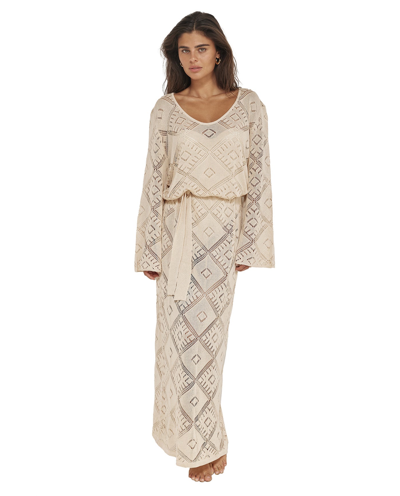 Belinda Maxi Dress Cover-Up-Sand