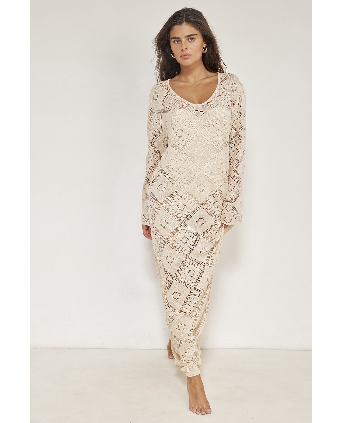 Belinda Maxi Dress Cover-Up-Sand