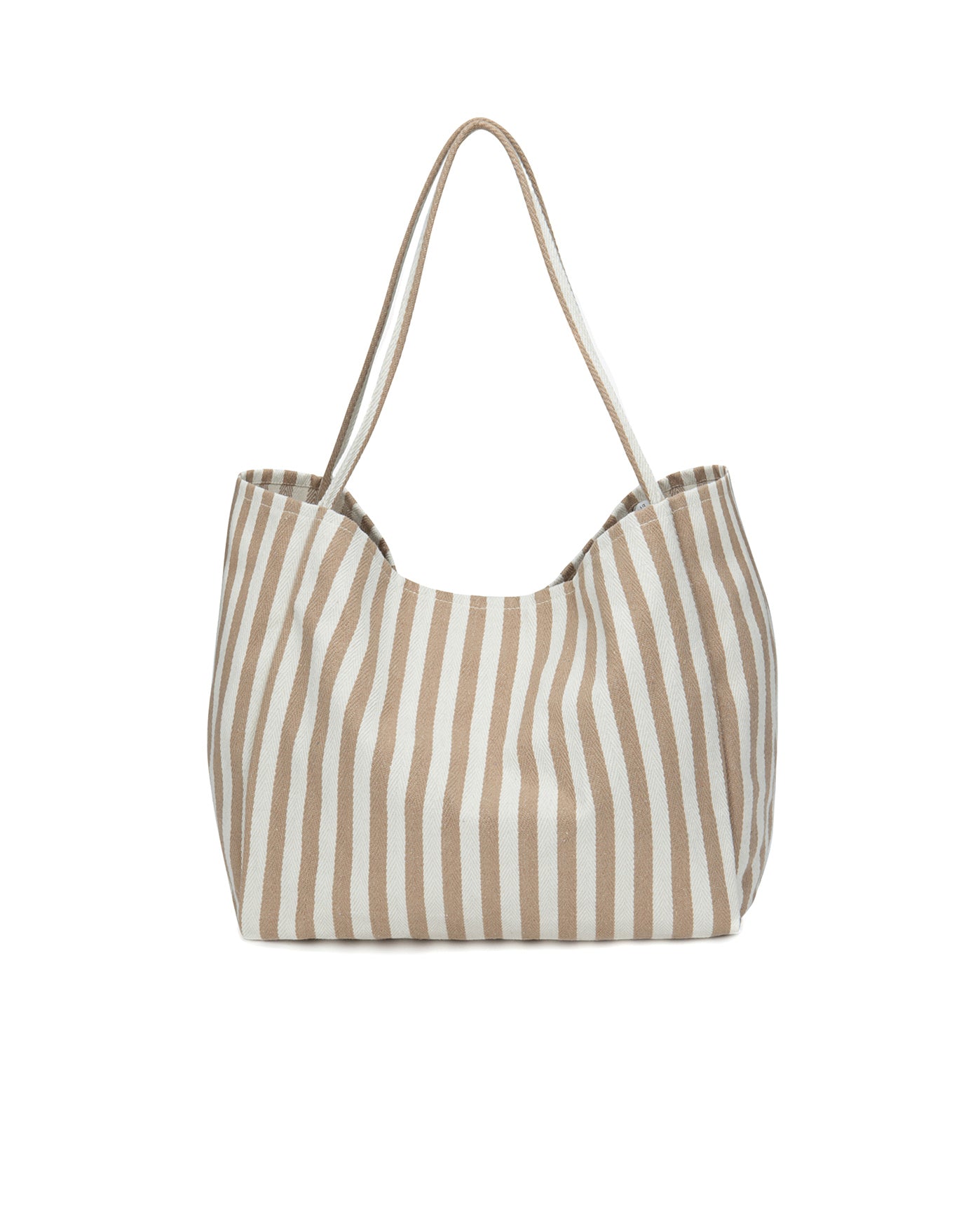 Sabs Stripe Beach Tote-Beige
