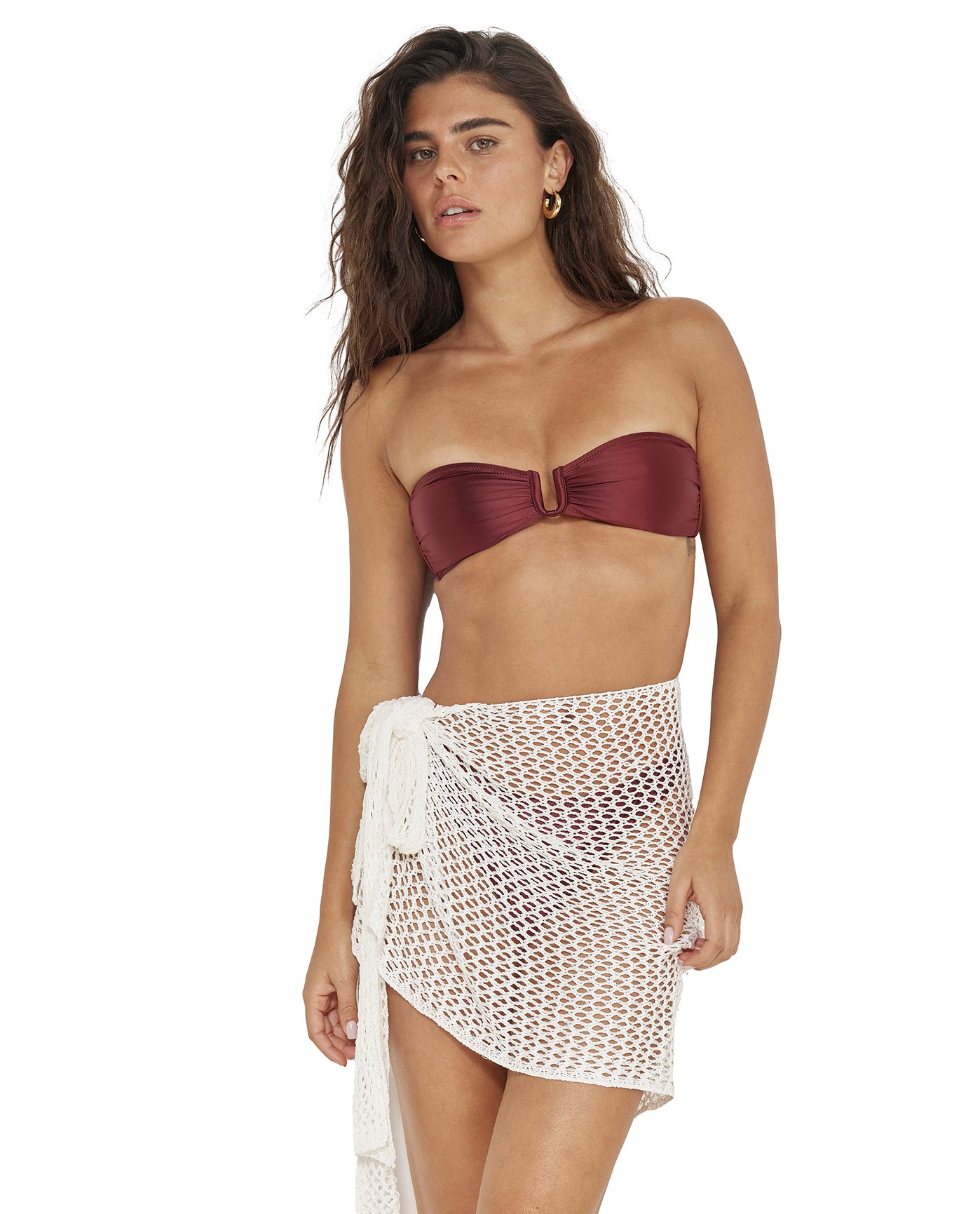 Porto Mini Crochet Pareo Cover-Up-Off-white