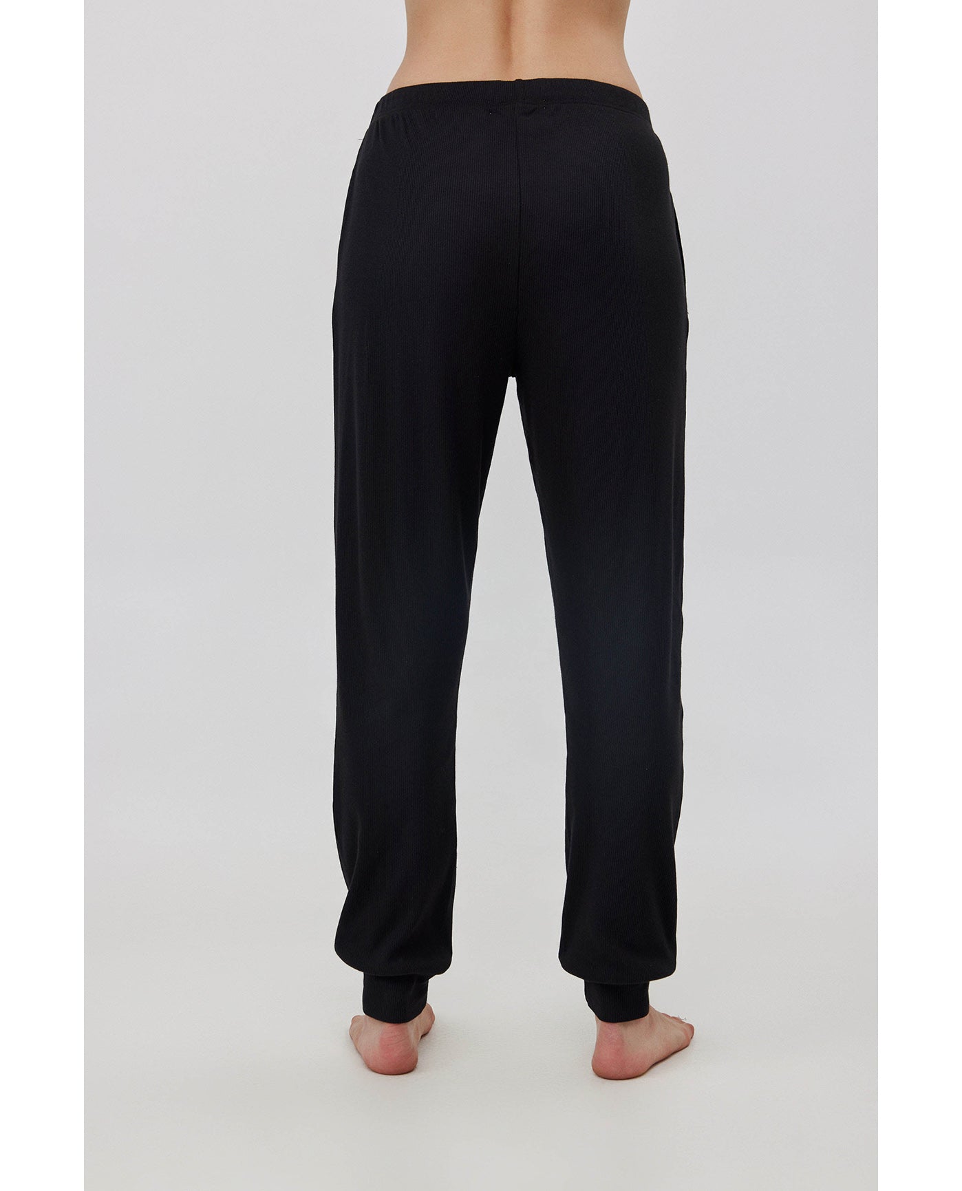 Sandy Days Loungewear Jogger Bottoms -Black