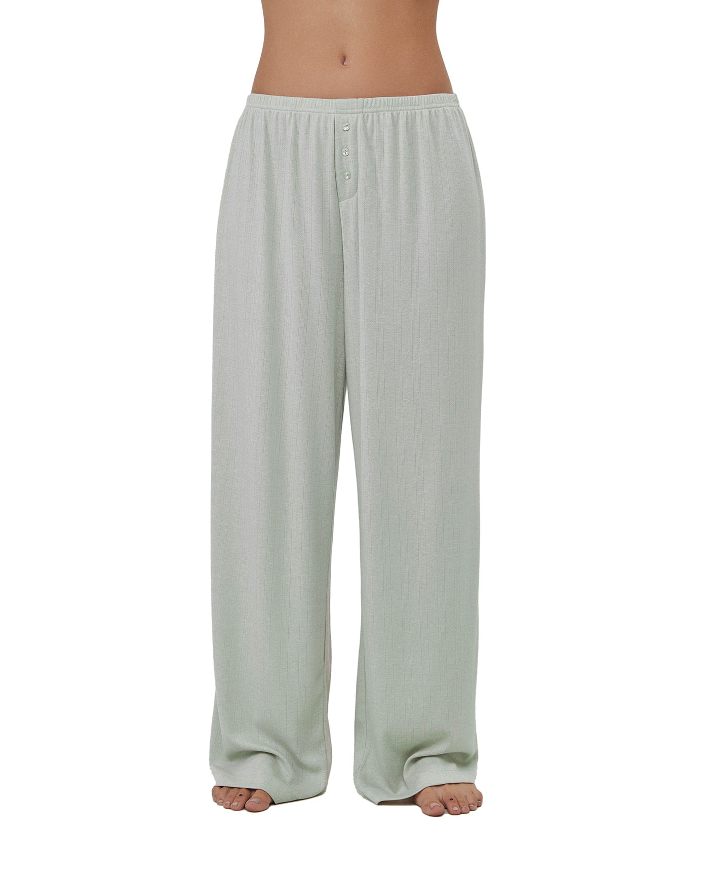 Daydream Pointelle Loungewear Boxer Pants-Lt green