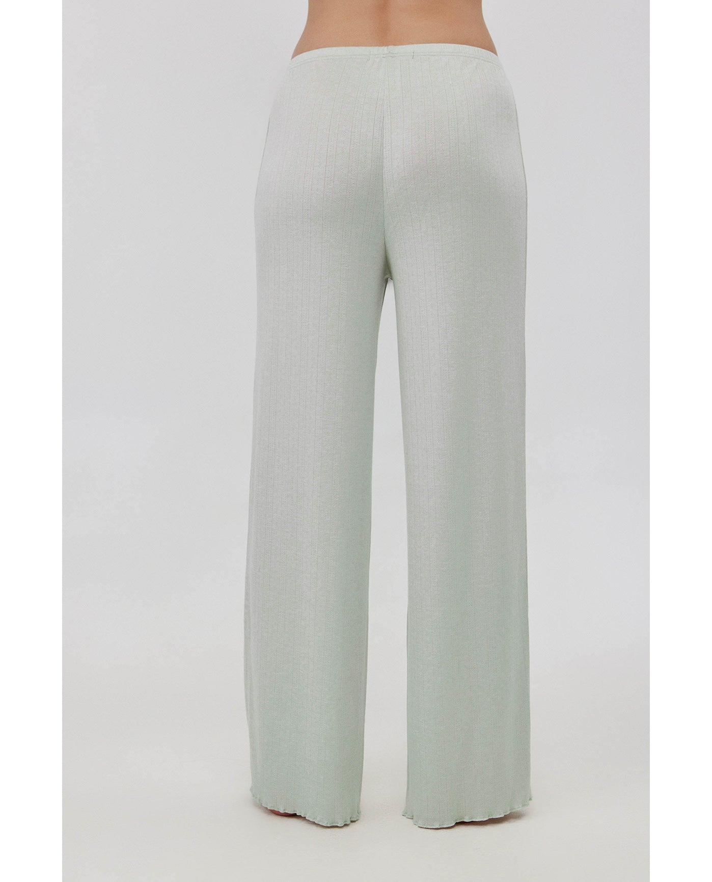 Daydream Pointelle Loungewear Bottoms-Lt green