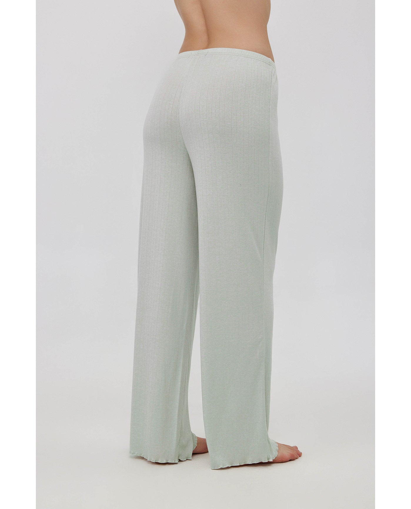 Daydream Pointelle Loungewear Bottoms-Lt green