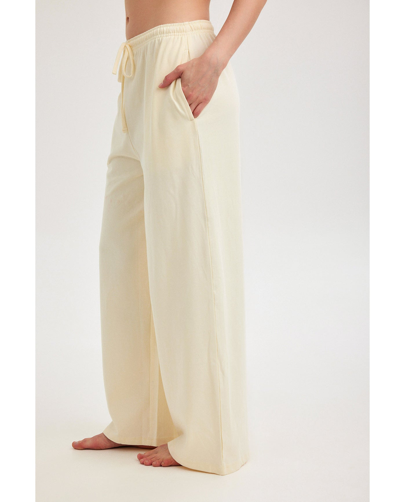 Gottex Beach LifeSummer Lounge Cotton Wide Leg Pant-IvoryLoungewear