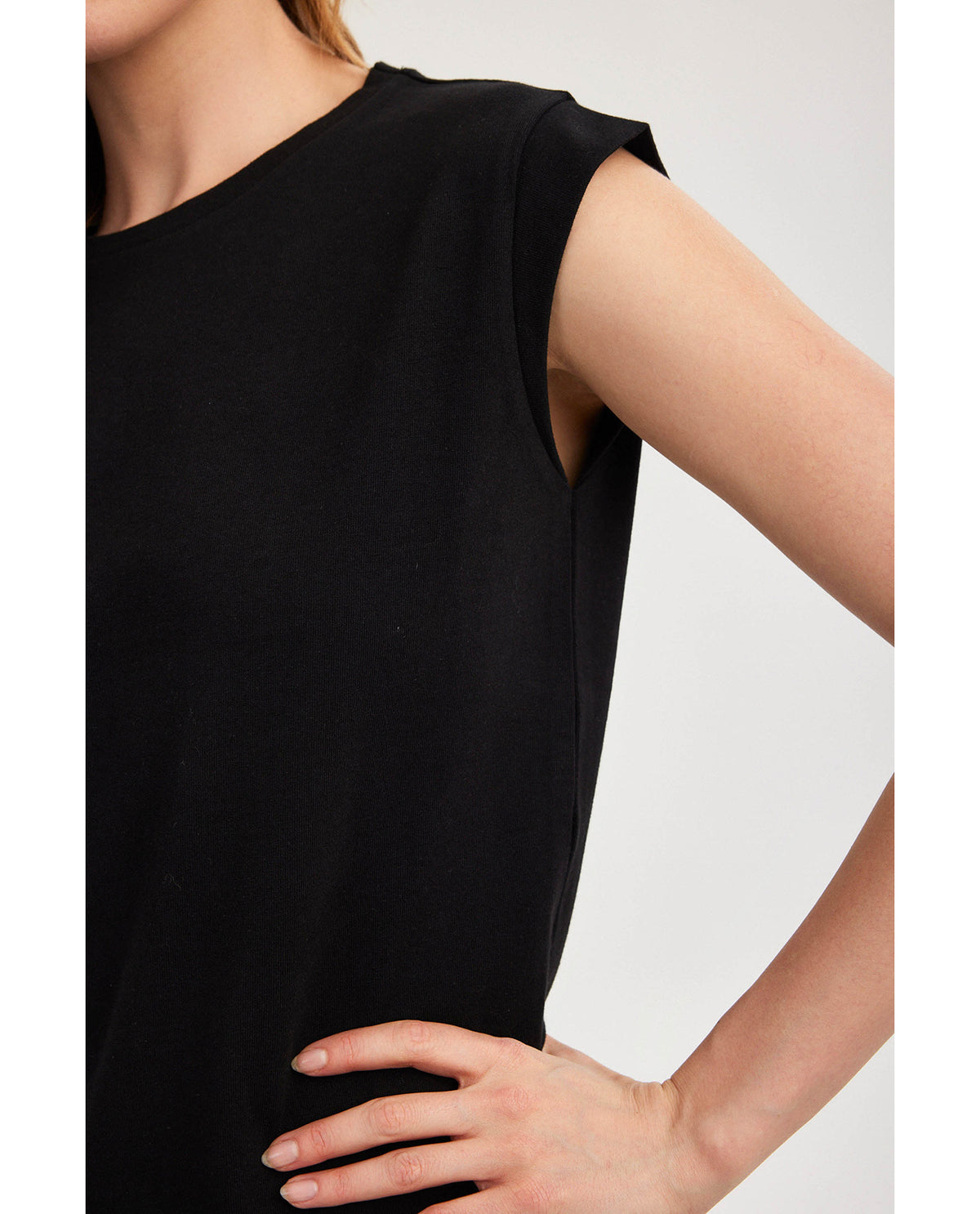 Gottex Beach LifeSummer Lounge Cotton Sleeveless Top-BlackLoungewear