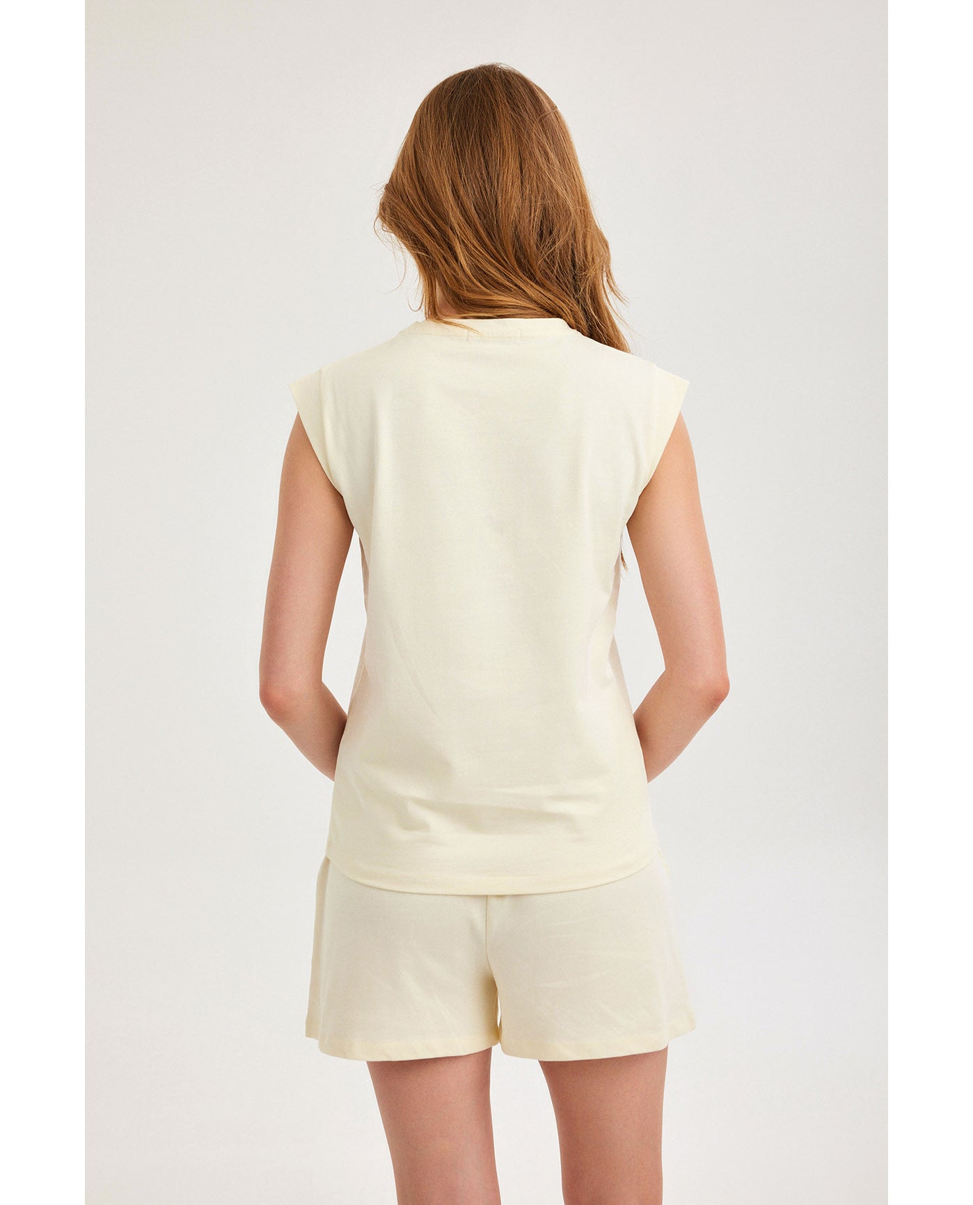 Gottex Beach LifeSummer Lounge Cotton Sleeveless Top-IvoryLoungewear