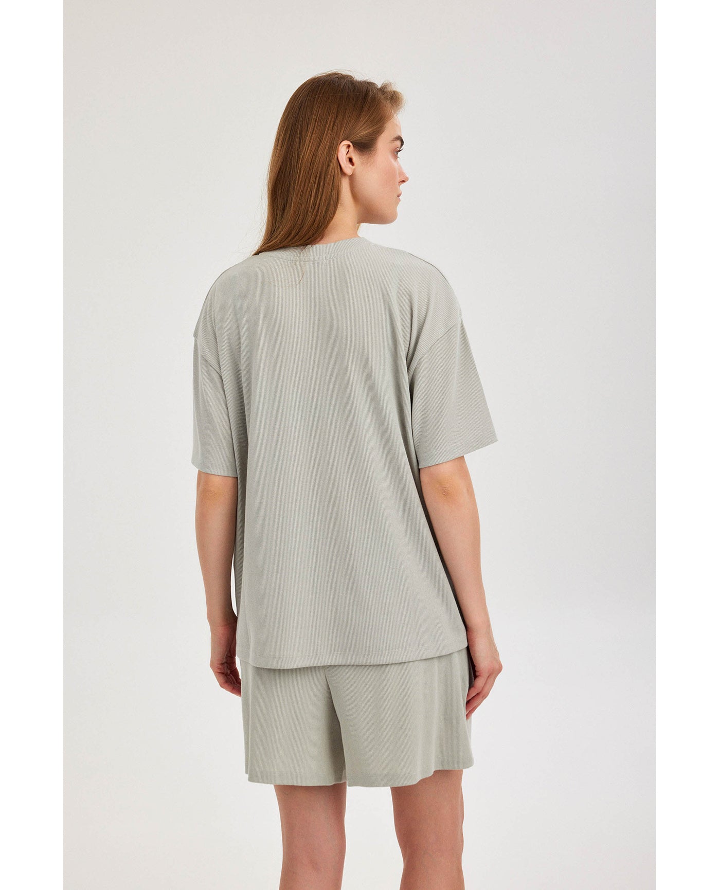 Gottex Beach LifeSummer Lounge Ribbed T Shirt-MintLoungewear
