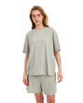 Summer Lounge Ribbed T Shirt-Mint