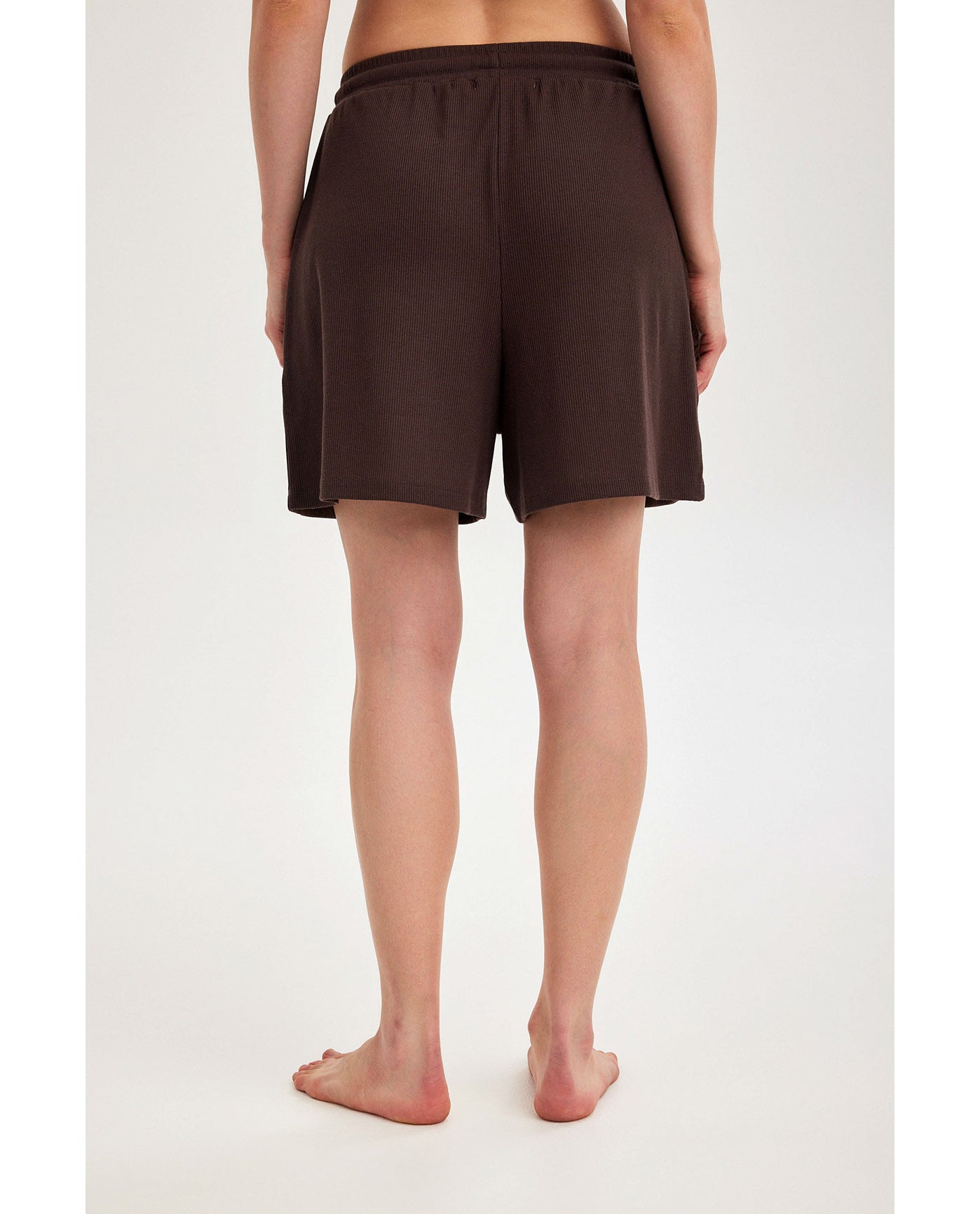 Gottex Beach LifeSummer Lounge Ribbed Shorts-BrownLoungewear