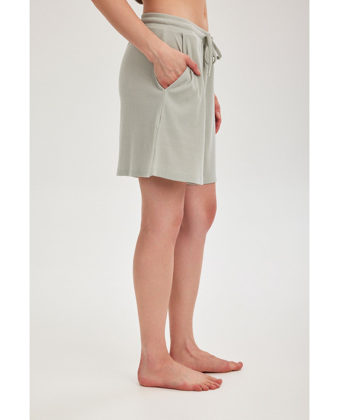 Gottex Beach LifeSummer Lounge Ribbed Shorts-MintLoungewear