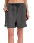 Summer Lounge Waffle Shorts-Dark Grey