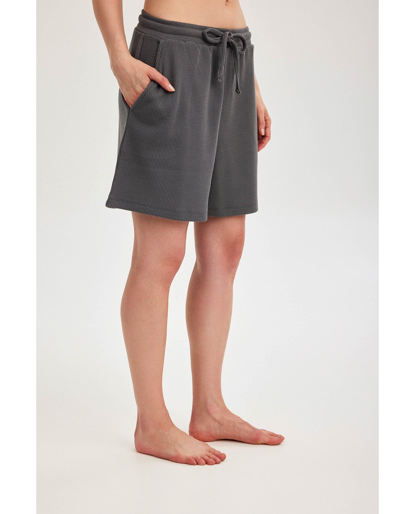 Gottex Beach LifeSummer Lounge Waffle Shorts-Dark GreyLoungewear