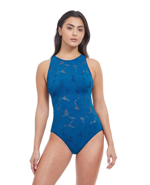 Profile by Gottex Late Bloomer High Neck One Piece Swimsuit