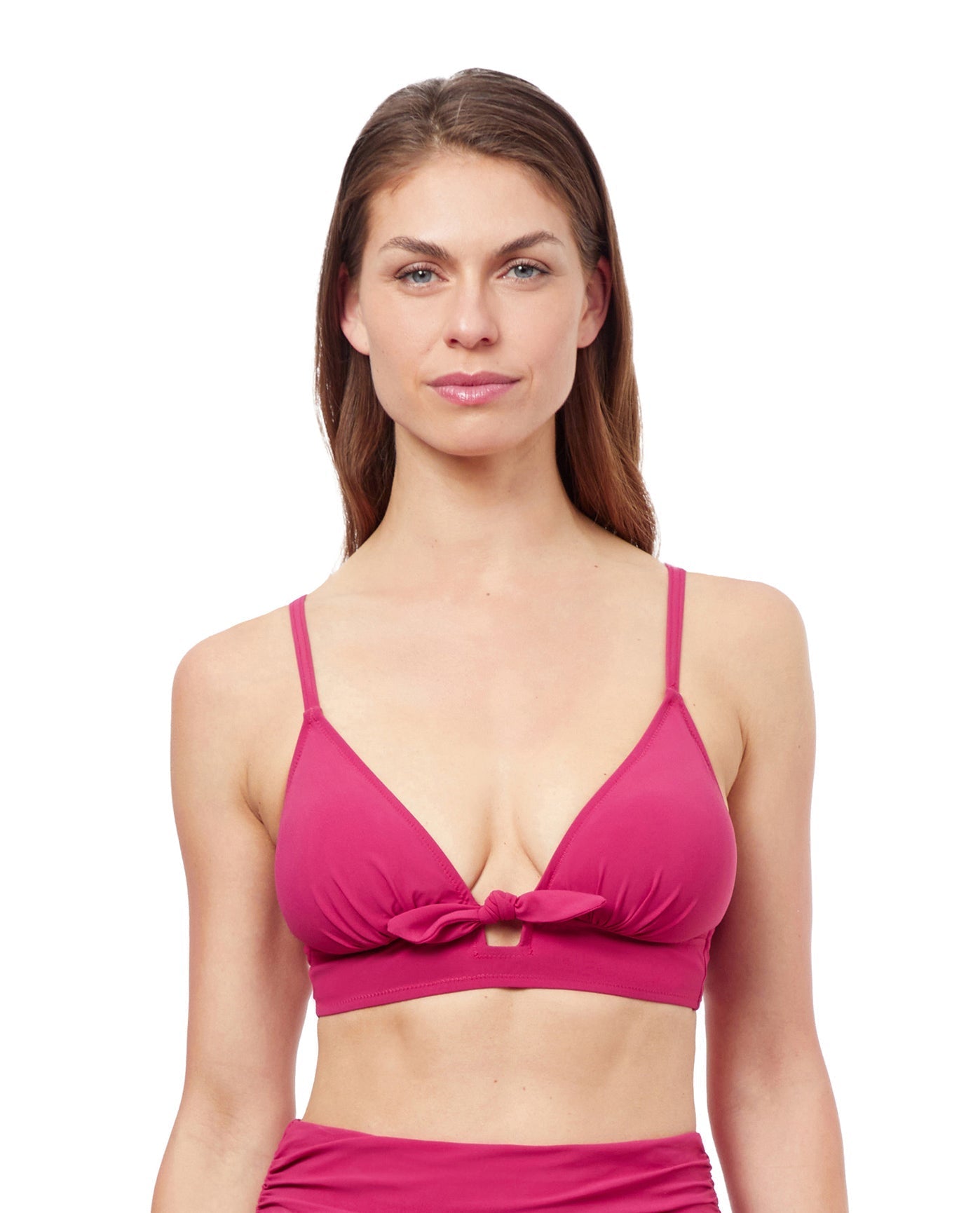 Dandy Bow Tie Bikini Swim Top-Cherry