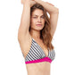 Side View Of Profile By Gottex Enya V-Neck Bikini Top | PROFILE ENYA BLACK