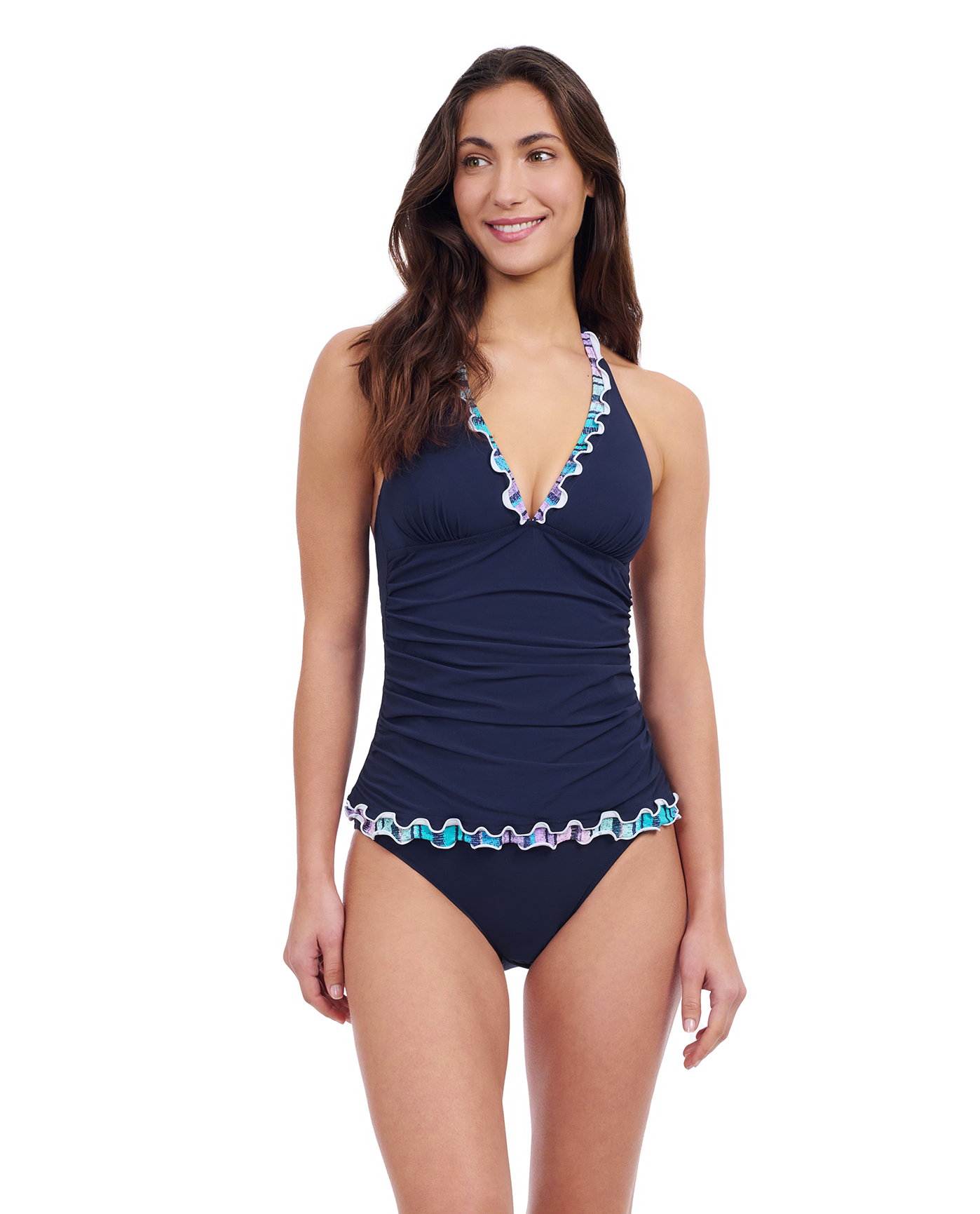 Harmony V-Neck Halter Tankini Top