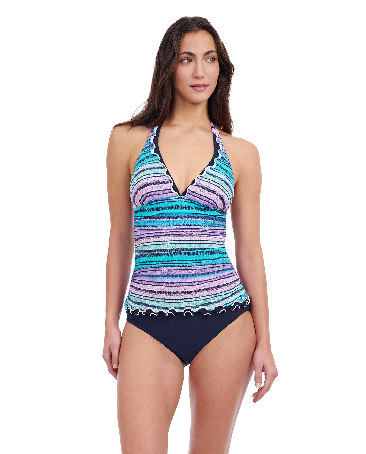 Harmony V-Neck Halter Tankini Top
