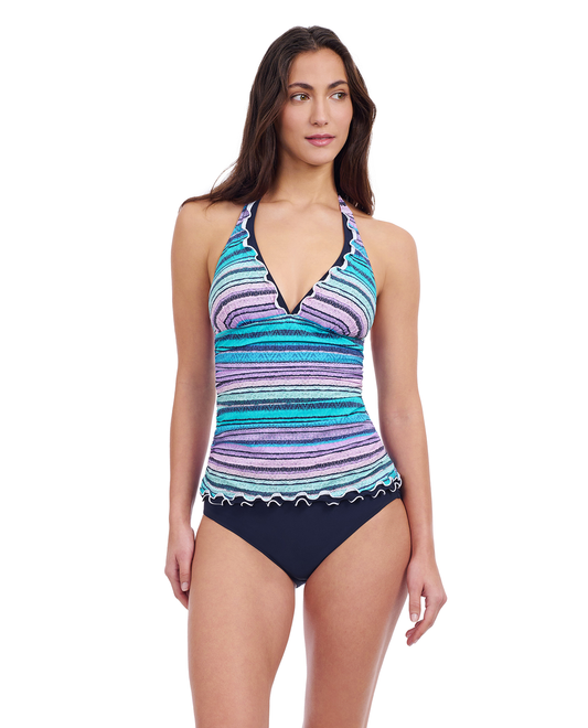 Profile By Gottex Harmony V-Neck Halter Tankini Top