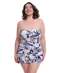 Malaya Plus Size  Bandeau Swimdress