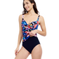 Side View Of Profile By Gottex Melody Sweetheart Tankini | Profile Melody Black Multi